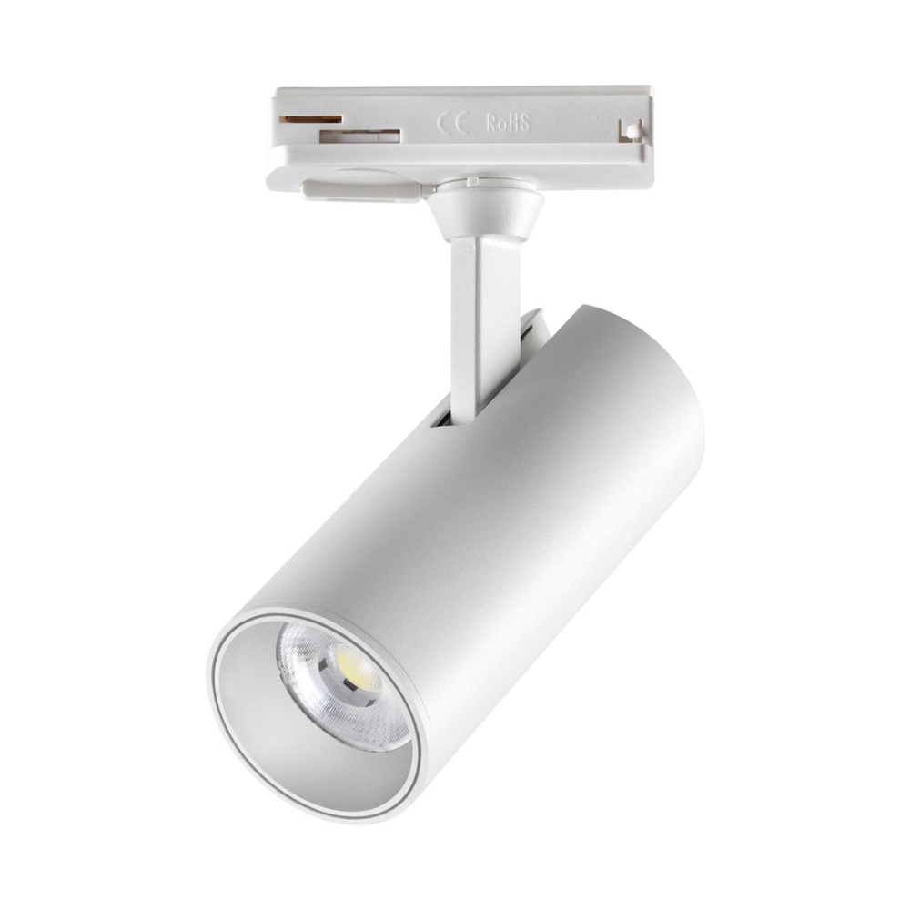 359147 PORT NT23 200 белый Светильник трековый однофазный двухжильный IP20 LED 15W 220V 3000К 1440Лм SELENE