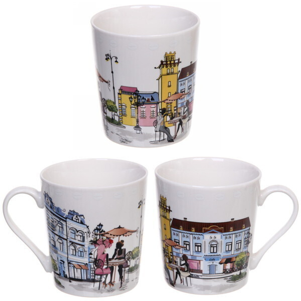 Кружка керамическая 420мл «Ночные города»