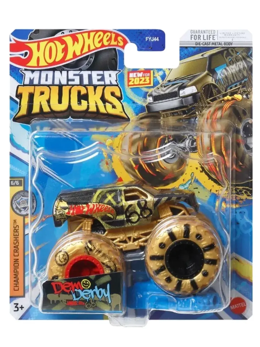 Машинка Monster Trucks Хот Вилс Demo Derby FYJ44 HLR96