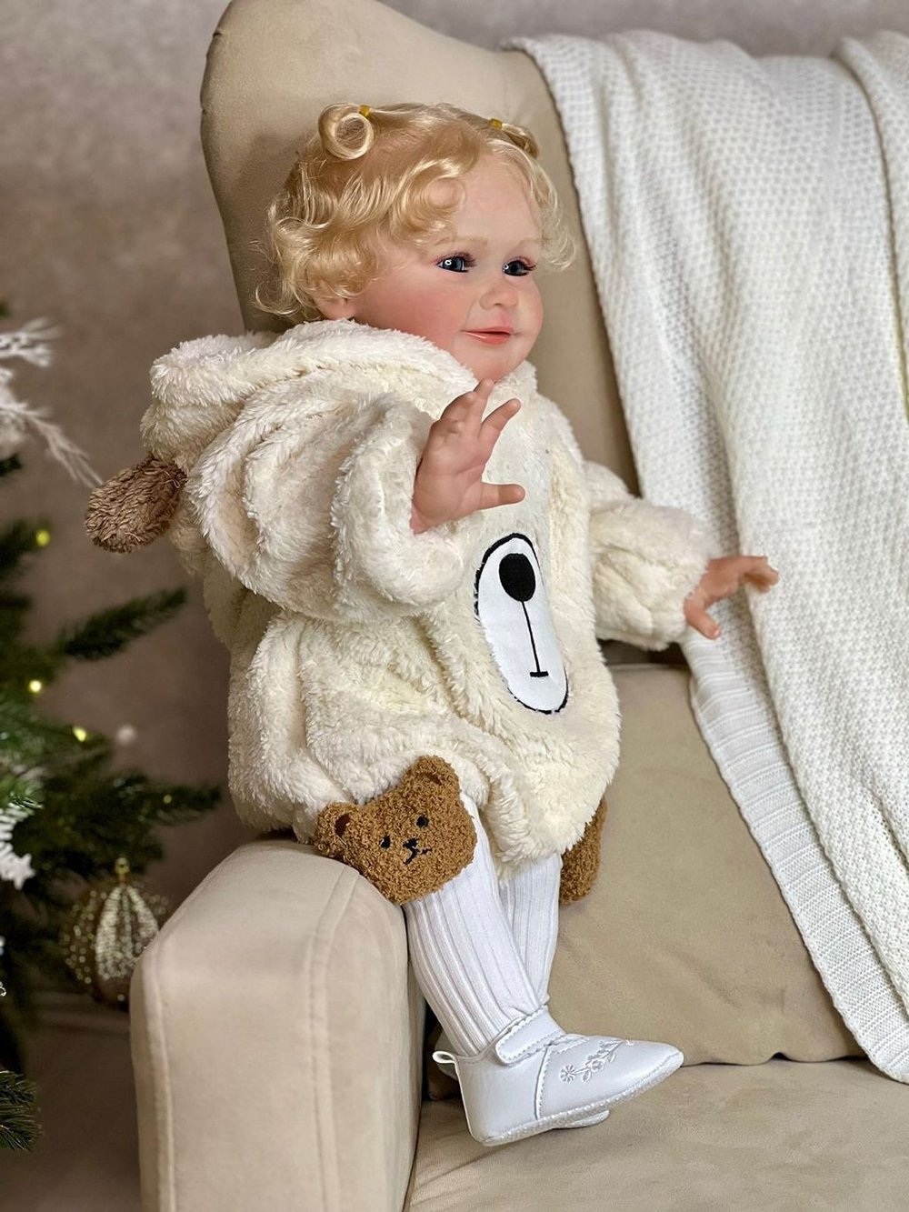 Кукла Реборн мягконабивная 60см в пакете (FA-585)