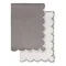 Набор кухонных полотенец с контрастным кантом серого цвета из коллекции trendy ruffles, 50х70 см