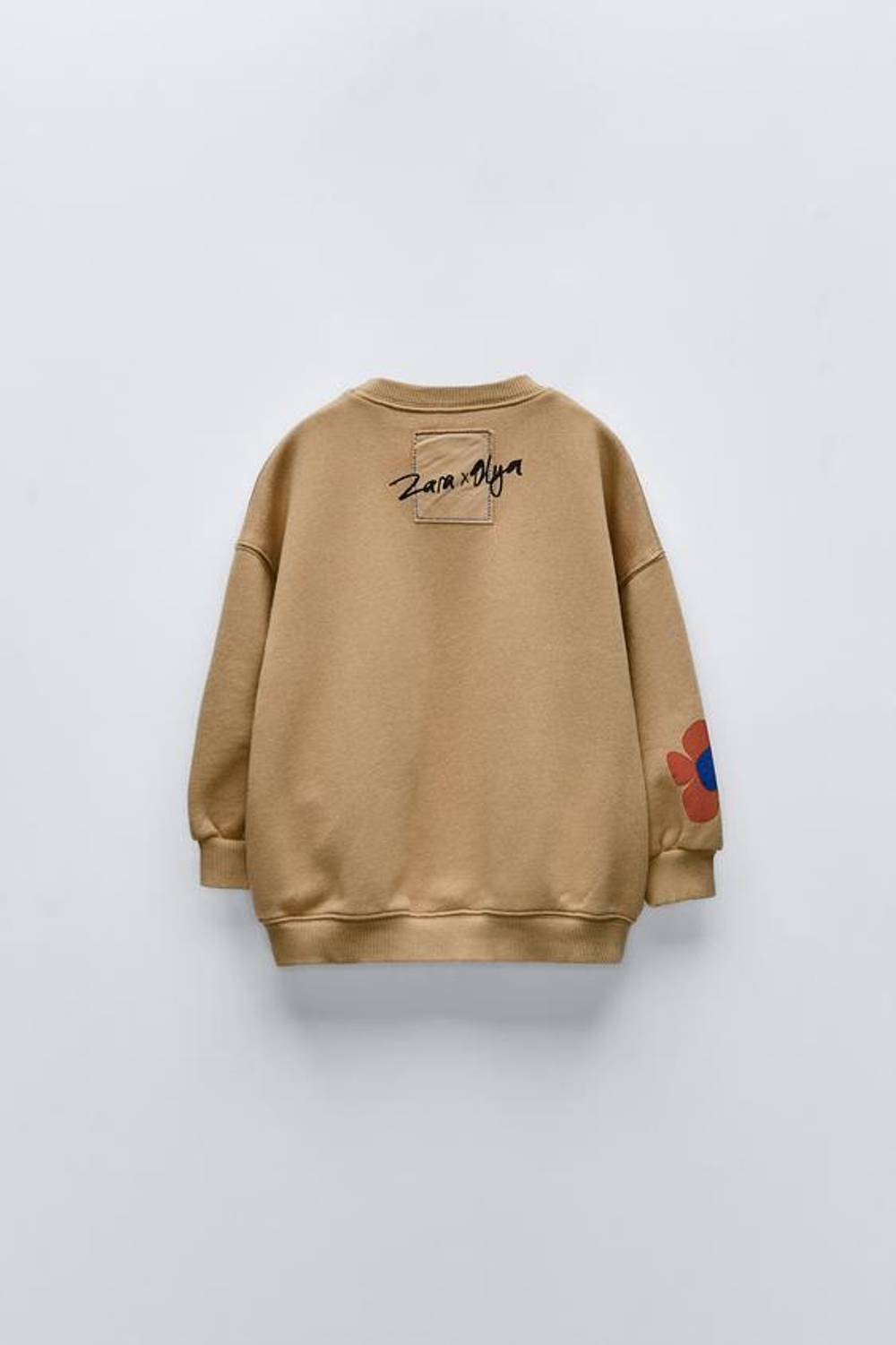 ZARA ХУДИ С ПРИНТОМ, ПЕСОЧНЫЙ