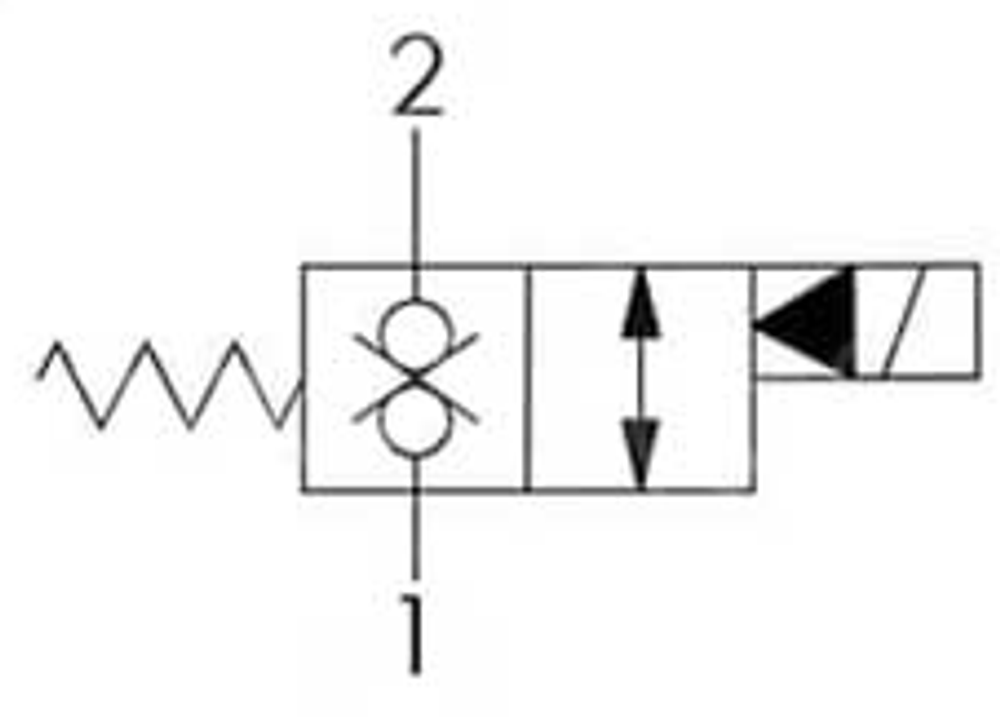 Клапан SAE12 24V в стальном корпусе G 3/4 (нормально закрыт)