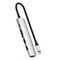 Адаптер Satechi 6-in-1 USB-C Slim Multiport Adapter 4K (ST-P6SS) Silver