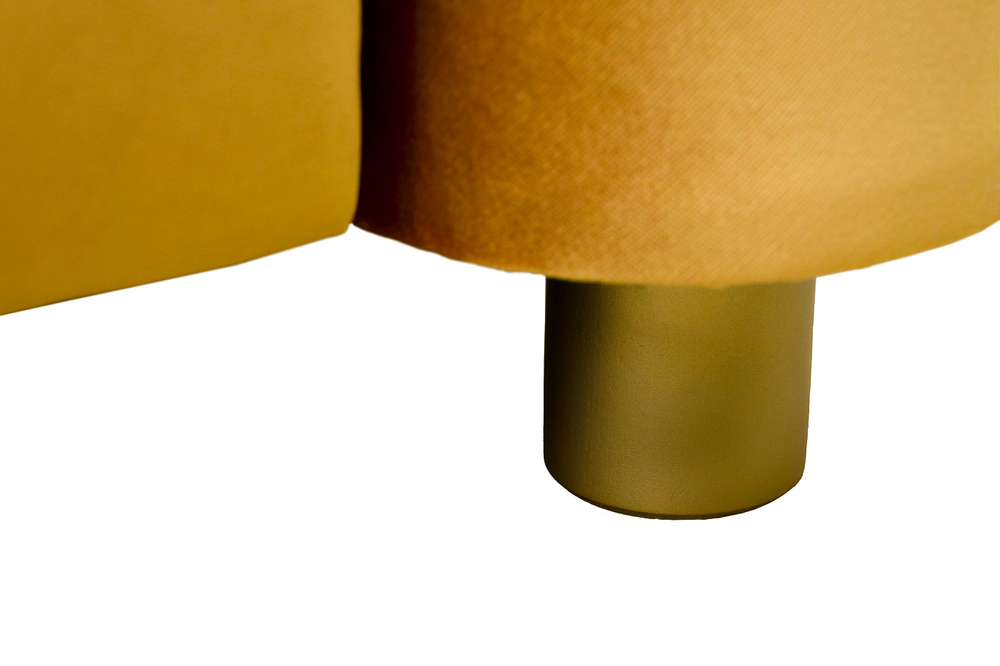 Диван Garda Decor Треви (Trevi) 230М(К) трехм раскл с кантом оранж Velv ORANG+Lattice ORANG 232*103*88 см