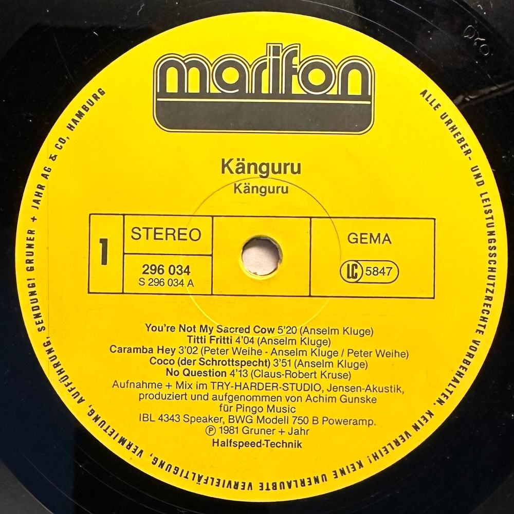 Kanguru - Kaguru (Германия 1982г.)