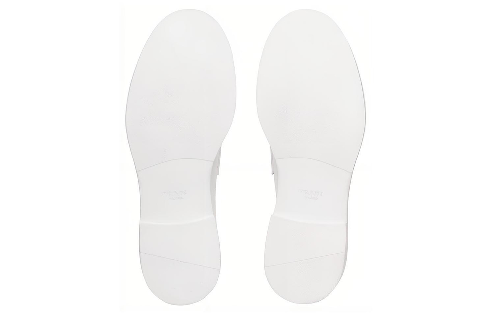 PRADA Chocolate Loafers Men"s White