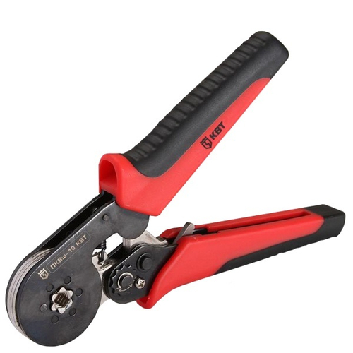 Пресс-клещи КВТ ПКВш-10 для опрессовки наконечников НШВИ 0,25 - 10мм2 шестигранный обжим 77669