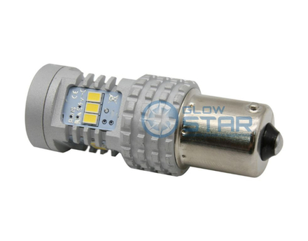 Светодиодная лампа P21W 1156-3020-14SMD без полярности, со стабилизатором (белый), 1шт