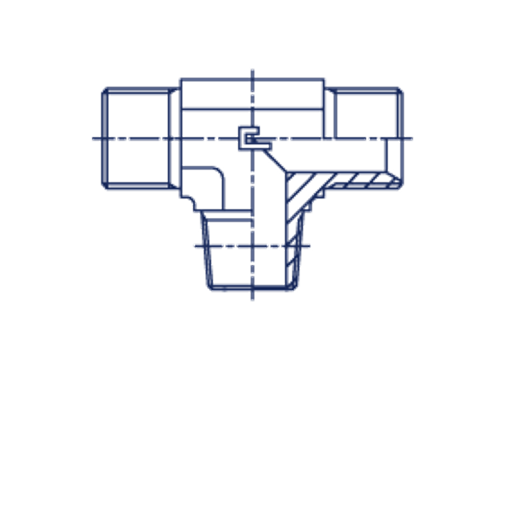 Штуцер FTC BSP 1/4" BSPT 1/4"