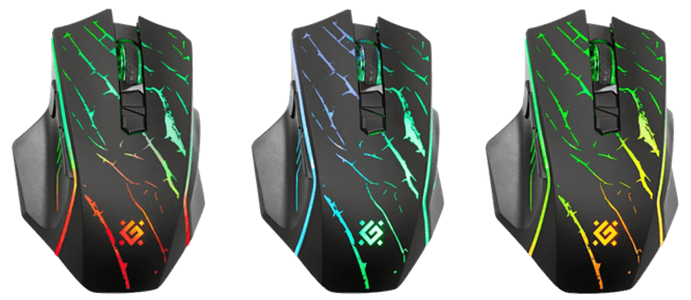 Мышь беспроводная игровая Defender Uran GM-503, RGB, 7кнопок,3200dpi