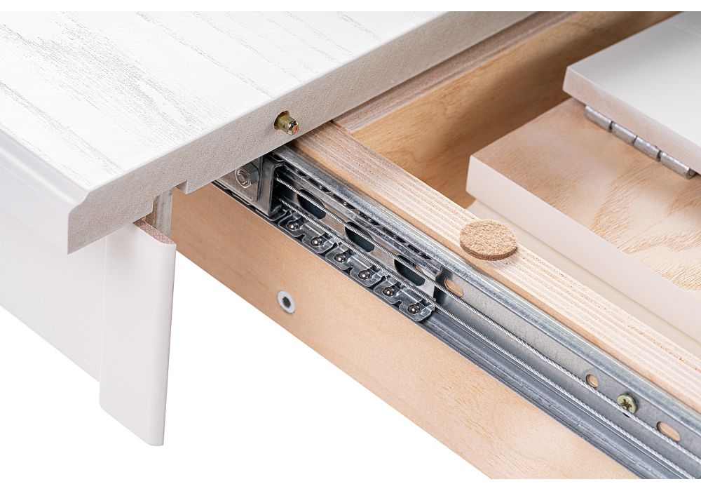 Стол Сайрус 120(160)х84х76 молочный