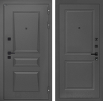 Дверь Входная Металлическая Лабиринт ОРЛЕАН 11 Графит софт