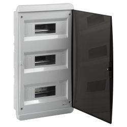 Корпус пластиковый встраиваемый ЭРА COMFORT ЩРВ-П-36 IP40 прозрачная крышка белый