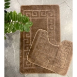 Комплект ковриков для ванной и туалета My Crystal АФИНЫ 60*100 и 50*60 мокко