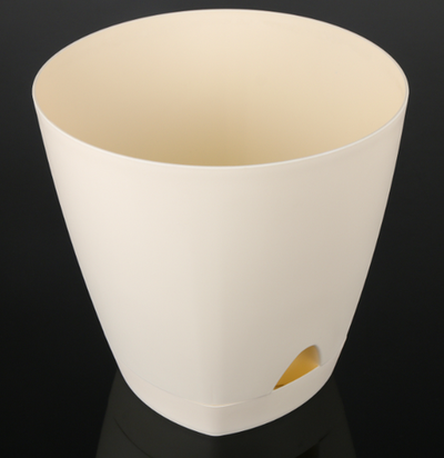 Горшок для цветов с прикорневым поливом Amsterdam, 8 л, цвет сливочный