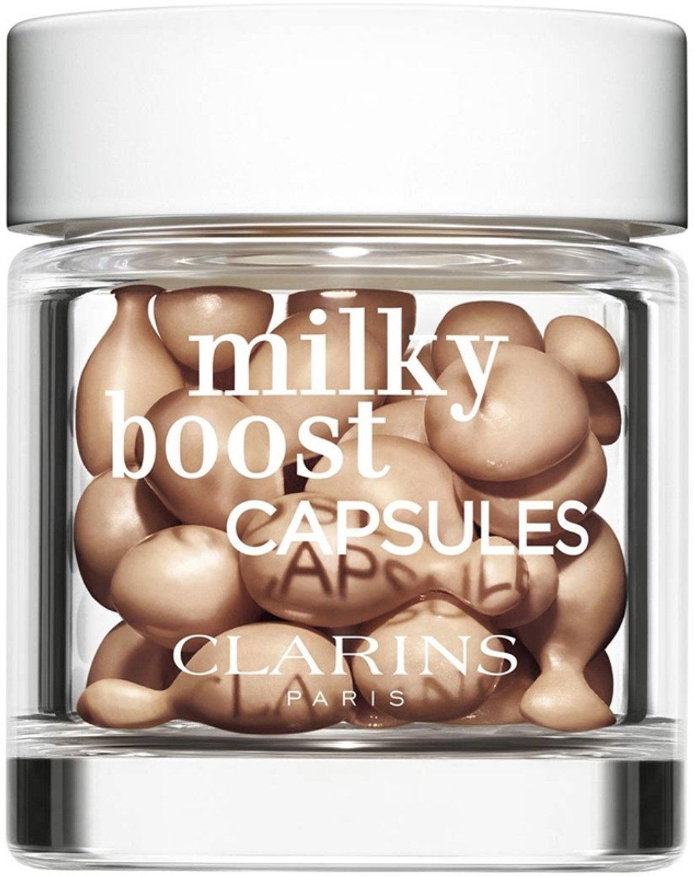 Clarins Milky Boost Capsules - осветляющая тональная капсула, 30× 0,2 ml