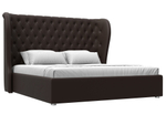 Кровать интерьерная Далия 180, Коричневый, Экокожа, 108307