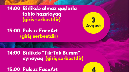 "Əli və Nino" Crescent Mall-da həftəsonu tədbirləri 3-4 avqust