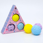 6940997 Подарочный набор развивающих тактильных мячиков «Розовая елочка» 3 шт.