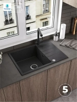 Мойка POLYGRAN DEKA-700 черный №16