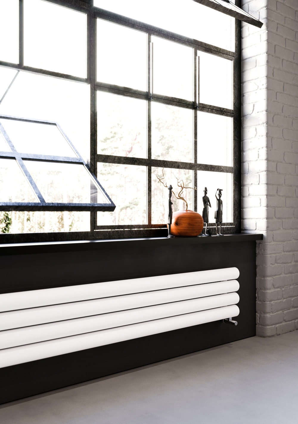 Дизайн-радиторы 76 650мм с нижним подключением