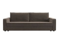 Диван прямой Лига-009 ВЕЛЮР Коричневый