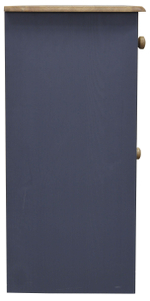 Комод 113х35х73, Хаба с ящиками для вещей и одежды, 3 двери, в прихожую, спальню, гостинуюмассив сосны, серый/антик, Dipriz