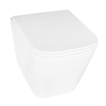 Унитаз подвесной Azario Teramo 490х340х350 безободковый, с быстросъемным сиденьем микролифт (AZ-0052)