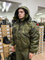 Куртка зимняя / зеленый пиксель