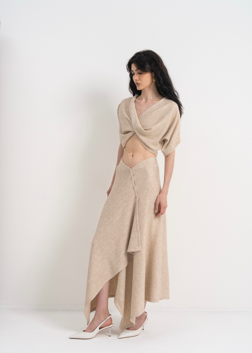 Юбка «Asymmetry» бежевый