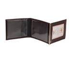 Обложка кожаная для удостоверения (доп. зажим для денег)