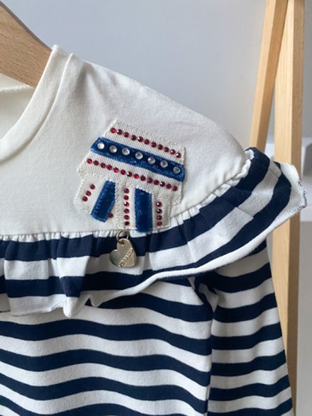 Хлопковый лонгслив Monnalisa, 116