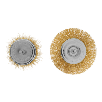 Набор щеток для дрели, 2 шт, 1 плоская, 100 мм, 1 "чашка", 75 мм, со шпильками Matrix