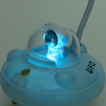 Настольная лампа «Sweet - Полёт в космос» LED 10,8*10,8*21,5 см, USB 3.7v 3w, Голубой