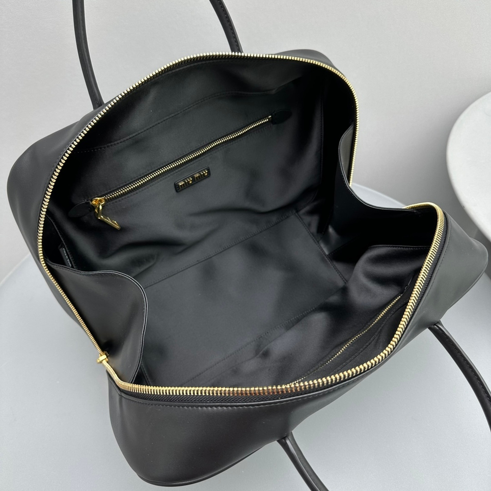 Miu Miu Leather Top Handle Bag 24 cm