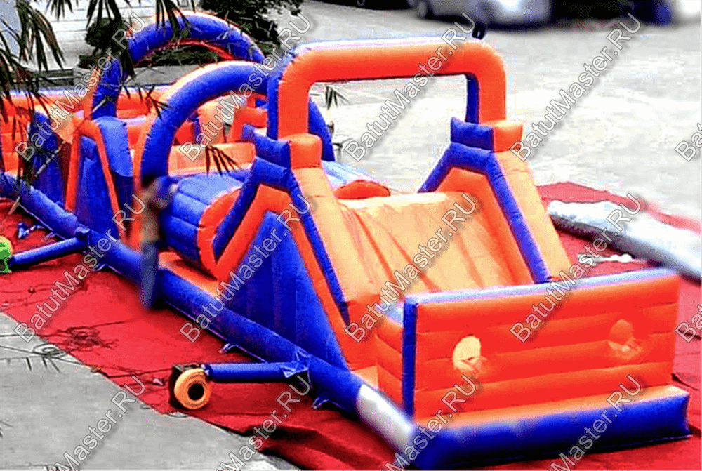 Надувная полоса препятствий "Веселый забег" 15*3*4 м