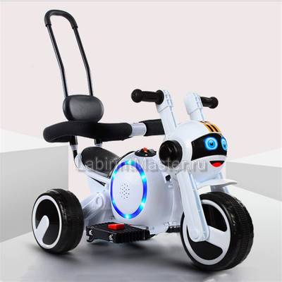 Детский электромотоцикл "Трицикл BKY-188" белый