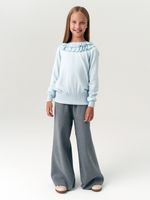 Джемпер школьный для девочки AT997  голубой