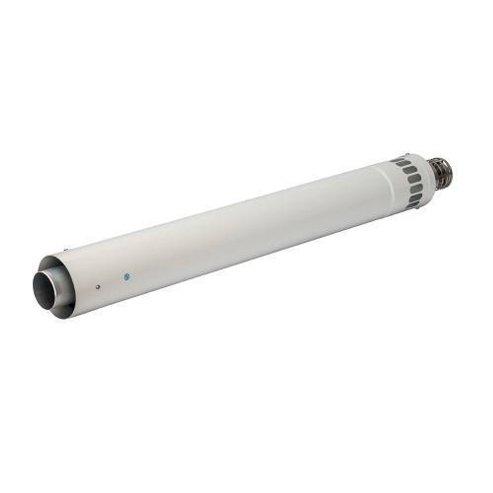 Проход через стену для коаксиального дымохода STOUT D60/100 мм, длина 900 мм (оголовок нерж.сталь)