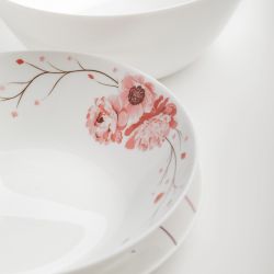 Тарелка White Fox WF-STS20 Summertime суповая опаловая с деколью 20 см. 660 мл.