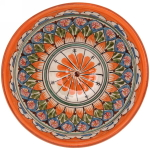 Коса для первых блюд большая 18см оранжевая Риштанская Керамика