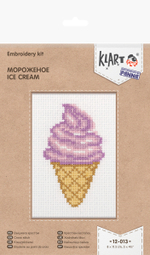 "Klart" набор для вышивания 12-013 "Мороженое" 8 х 11.5 см
