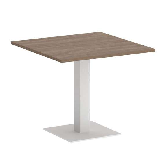 Onix Direct Стол квадратный O.SPRG-2 Дуб Аризона/Металл Белый 900*900*750