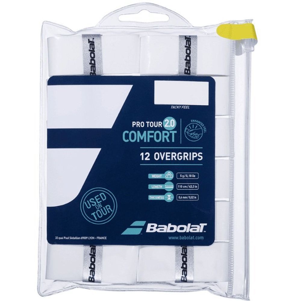 Аксессуары для тенниса Намотка овергрип BABOLAT PRO TOUR 2.0 x12 .