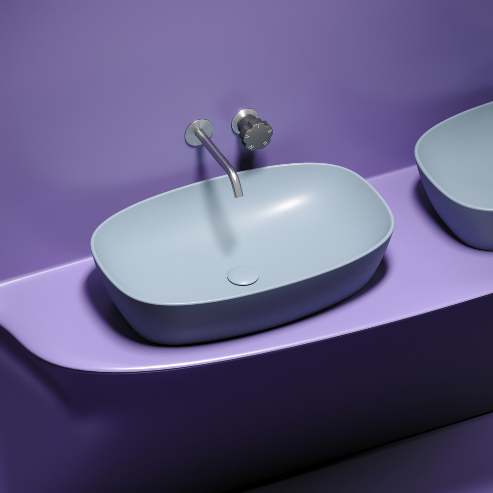 Раковина Ceramica Nova Element 60 см CN6049MHL серо-голубая