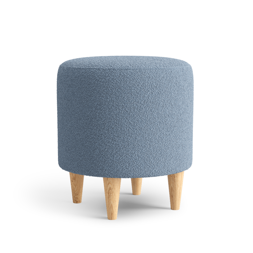 Пуф Нико (ткань Браво полночь, опоры светлые)