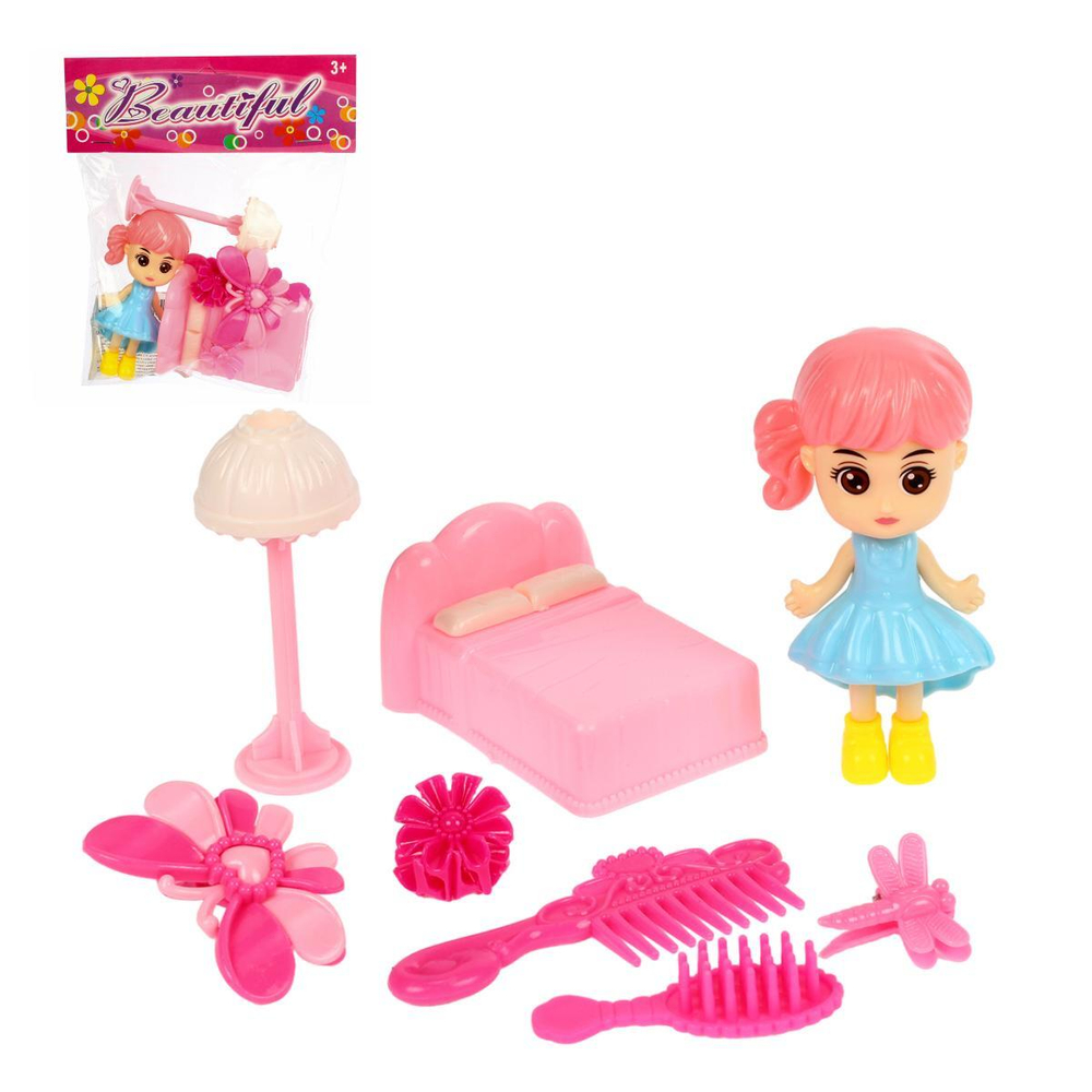 Кукла мини с аксессуарами, пакет 2202