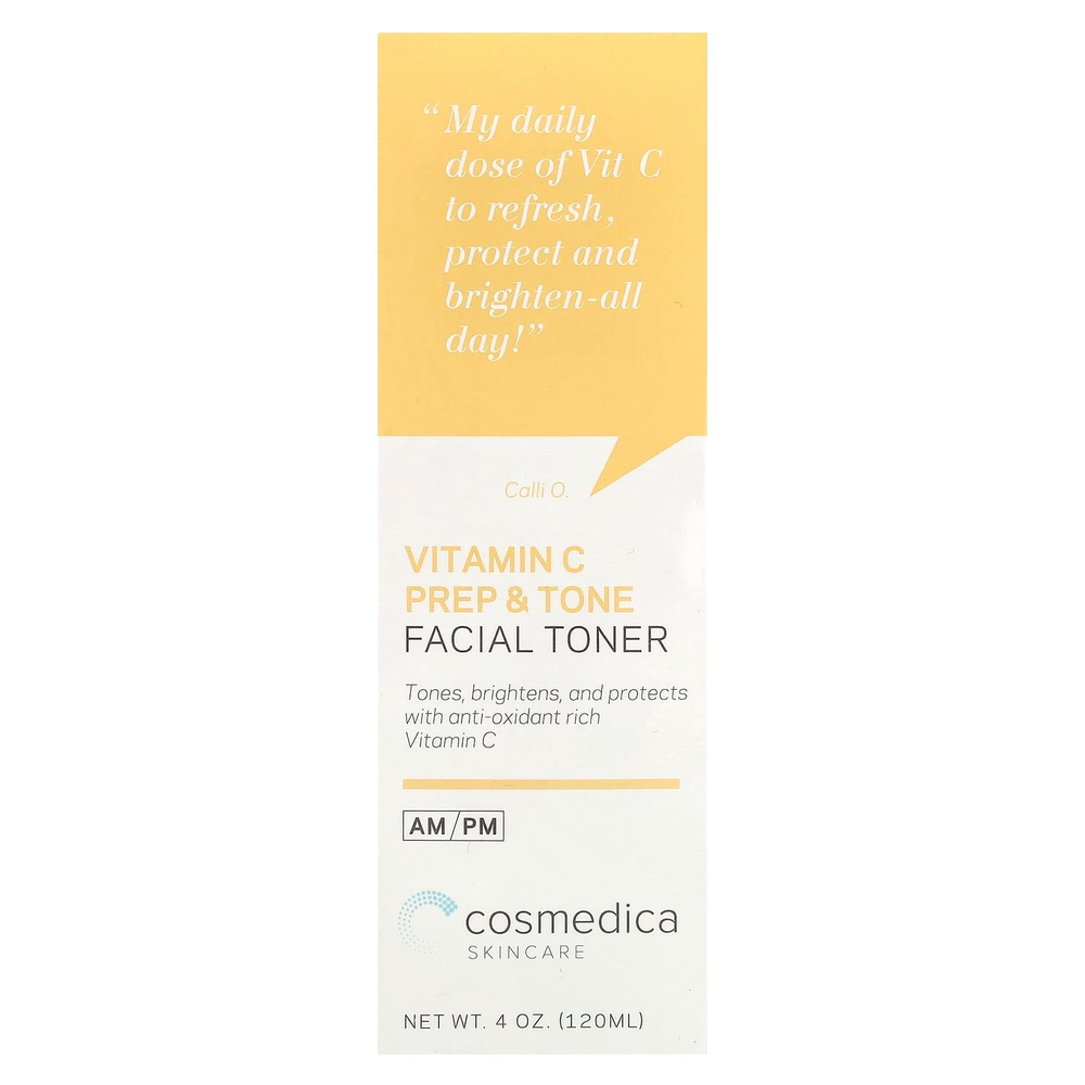 Cosmedica Skincare, Prep & Tone с витамином C, тоник для лица, 120 мл (4 унции)