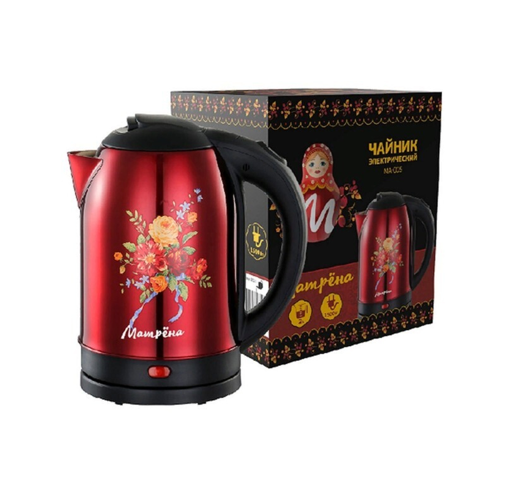 Чайник Матрёна МА-005 хохлома нержавейка